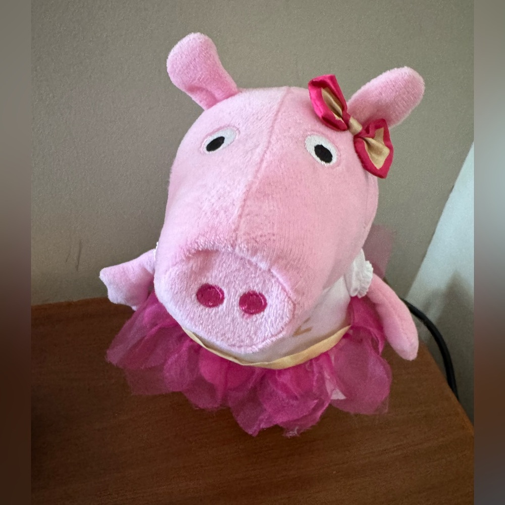 Peppa Pig 11” Standing Plush Stuffed Animal Toy Dress Tutu Sings & Dances